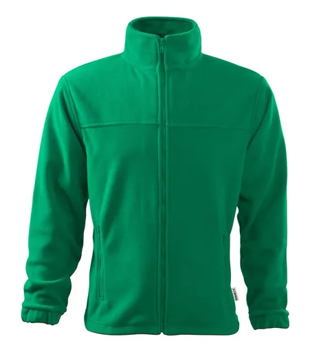 MALFINI Pánska fleecová mikina Jacket - Stredne zelená | XL