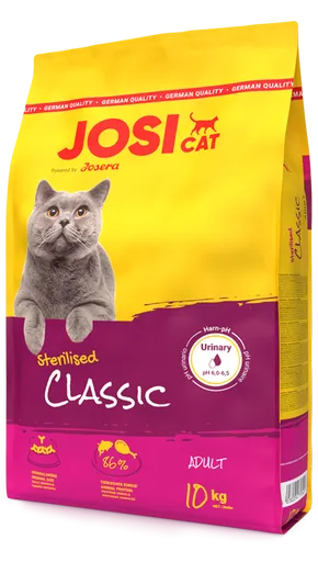 JosiCat Sterilised Classic granule pre dospelé kastrované mačky 10kg