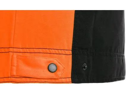 Blúza CXS SIRIUS BRIGHTON, čierno-oranžová, vel.48