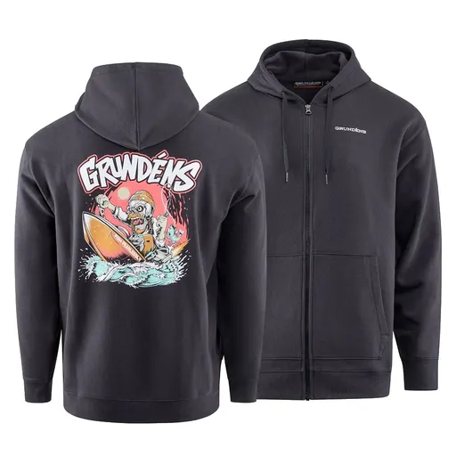 Grundéns mikina hot rod fz hoodie black - xl