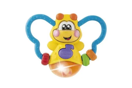 CHICCO Hryzačka elektronická Svietiaci chrobáčik 3m+