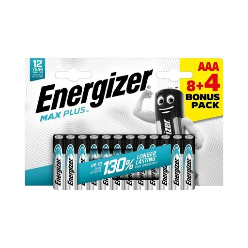 Energizer LR03/12 Max Plus AAA 8+4 zadarmo