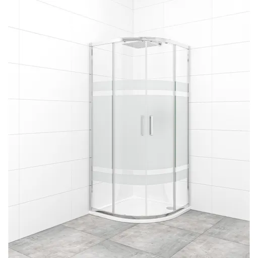 Sprchový kút štvrťkruh 80x80 cm SAT TEX SATBKTEXS80CRS