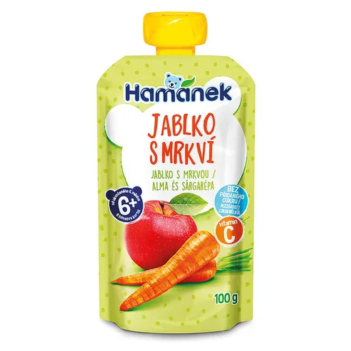 HAMÁNEK Jablko s mrkvou 6m+ 100 g
