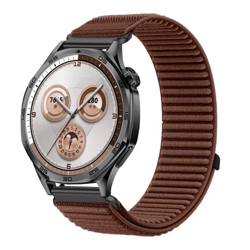 NYLON Univerzálny remienok pre smart hodinky - šírka 18mm hnedý