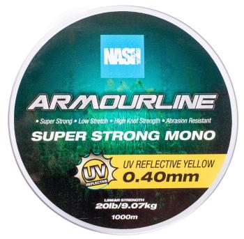 Nash vlasec armourline super strong mono uv yellow 1000 m - 0,40 mm 9,07 kg