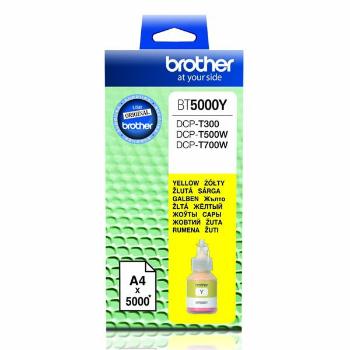 Brother originál ink BT-5000Y, yellow, 5000str., Brother DCP T300, DCP T500W, DCP T700W, žltá