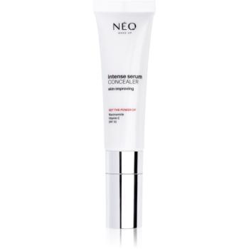 NEO MAKE UP Intense Serum Concealer očný korektor pre rozjasnenie a hydratáciu odtieň 01 Porcelain 5 ml