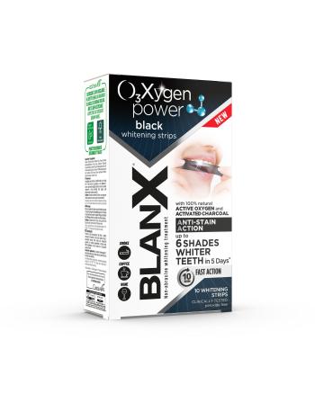 BlanX Oxygen Power Whitening Black bělicí pásky 10 ks