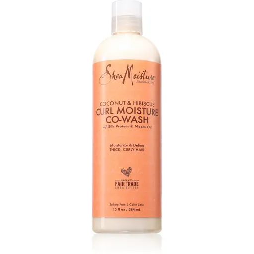 Shea Moisture Coconut & Hibiscus Co-Wash Cleanser hĺbkovo čistiaci kondicionér pre kučeravé vlasy 384 ml
