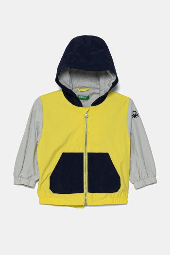Detská bunda United Colors of Benetton zelená farba, 2IGGGN03K