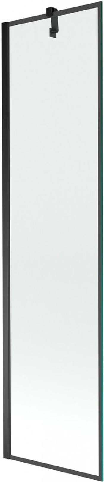 MEXEN/S - Next vaňová zástena FIX 50 x 150 cm, čierna dekor, čierna 895-050-000-00-70-70