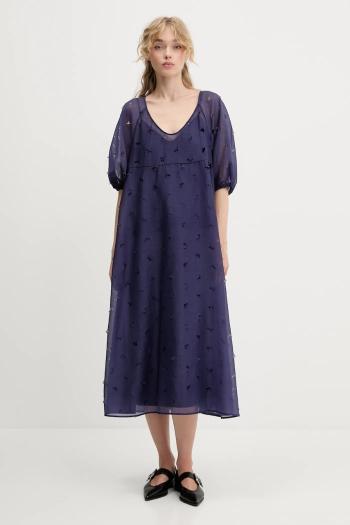 Šaty Stine Goya fialová farba, maxi, áčkový strih, SG-PF25-D129-1608