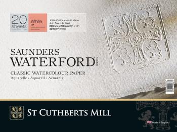 St Cuthberts Mill Saunders Waterford HP+ Skicár 36 x 26 cm 300 g White