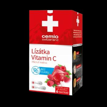 CEMIO Lízanky s vitamínom C malina 6 ks