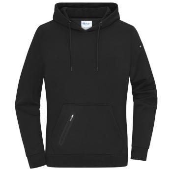 James & Nicholson (Daiber) Štýlová dámska mikina s kapucňou 8045 - Čierna | XL