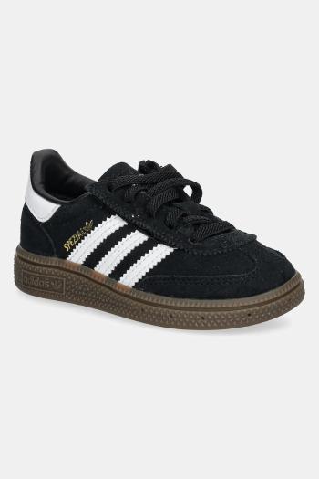 Detské semišové tenisky adidas Originals HANDBALL SPEZIAL čierna farba, JI2898