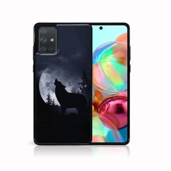 MY ART Silikónový kryt Samsung Galaxy A71 WOLF (247)