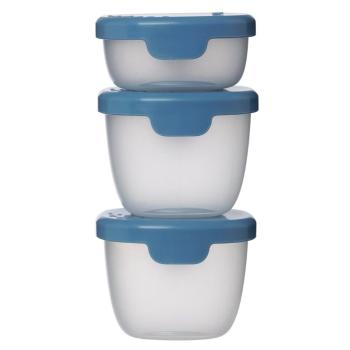 B.BOX Súprava modrých krabičiek Snack tubs 3 kusy