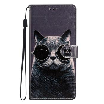 ART Peňaženkový kryt pre Honor Magic7 Lite 5G SUNGLASSES CAT