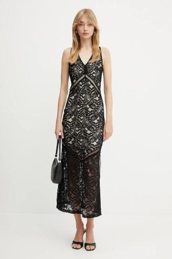 Šaty Guess CHRISTEL čierna farba, maxi, priliehavé, W5GT37 KCS90