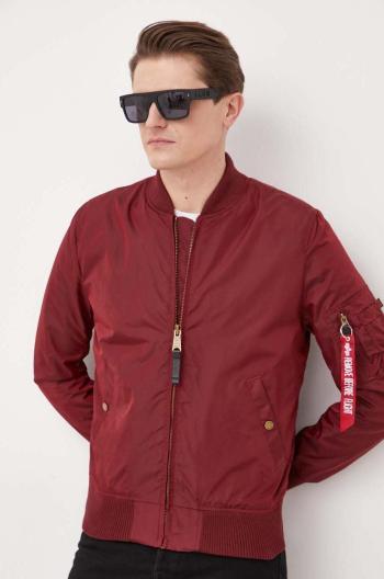 Bunda Alpha Industries 191103.184-Burgundy, bordová farba, prechodná