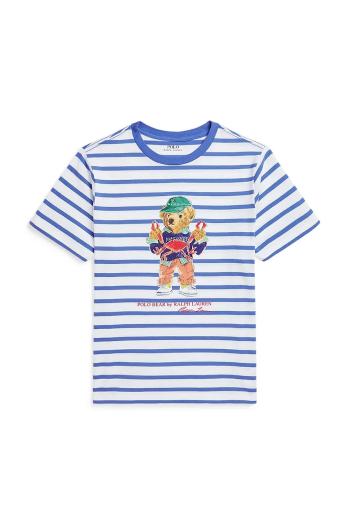 Detské bavlnené tričko Polo Ralph Lauren vzorované, 323965904001