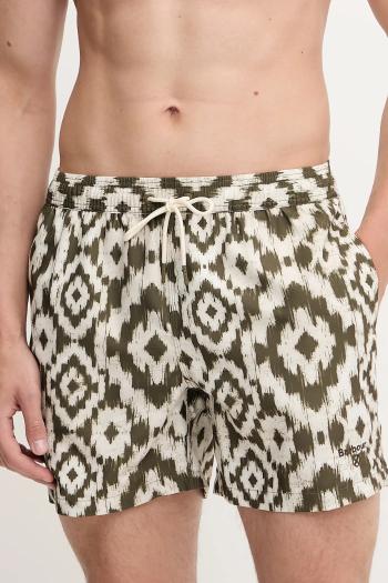 Šortky Barbour Homelane Swim Short zelená farba, MSW0084