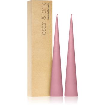 ester & erik cone candles old rose (no. 39) dekoratívna sviečka 2x25 cm