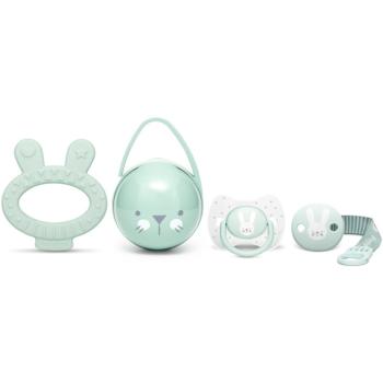 Suavinex Hygge Baby Set Green ajándékszett gyermekeknek születéstől kezdődően