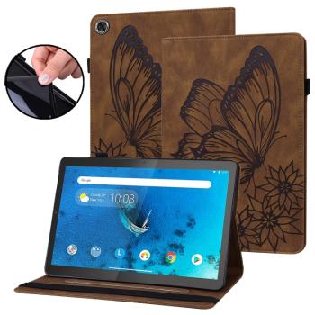 ART BUTTERFLY Zaklápacie puzdro Lenovo Tab M10 Plus 3. generácia hnedé