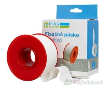 PLUS LEKÁREŇ Fixačná páska klasická 2,5cmx5m, cievka 1ks