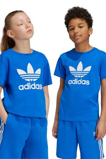Detské bavlnené tričko adidas Originals TREFOIL TEE s potlačou, IY7425
