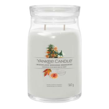 YANKEE CANDLE Signature 2 knôty Woodland Weekend Memories sklo 567 g