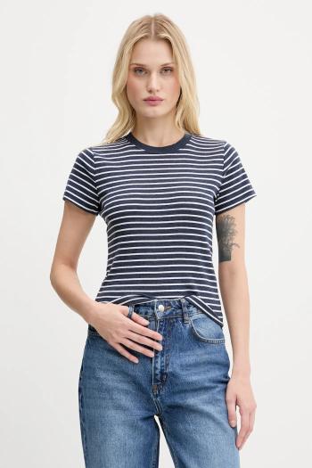 Tričko Hollister Co. dámske, tmavomodrá farba, KI339-5131