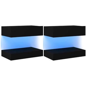 SHUMEE s osvetlením LED 2 ks čierne 60 × 35 cm (804268)