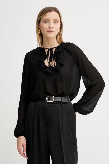 Blúzka MICHAEL Michael Kors čierna farba, jednofarebná, MT541DQ7R3