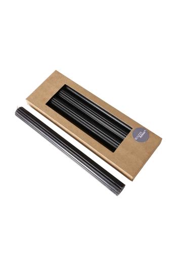 Ozdobná sviečka Boltze 25 cm 4-pak čierna farba