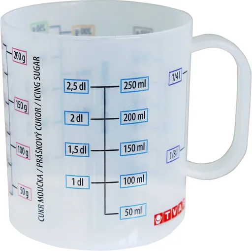 TVAR - Hrnček odmerka 250ml s potlačou