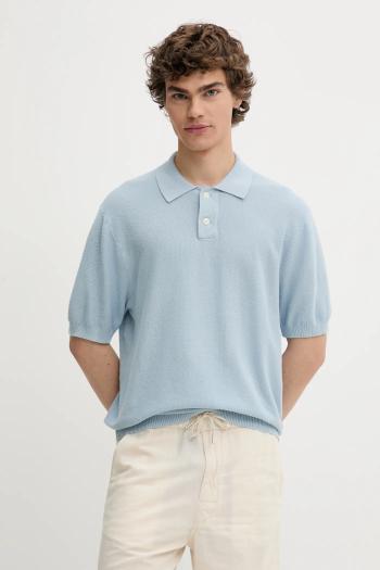 Bavlnené polo tričko Levi's hnedá farba, jednofarebné, A7294