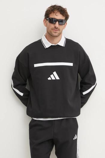 Mikina adidas Z.N.E. pánska, čierna farba, s potlačou, JD5982