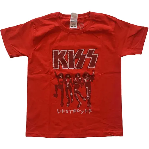 Kiss tričko Destroyer Sketch Červená 9 – 10 rokov