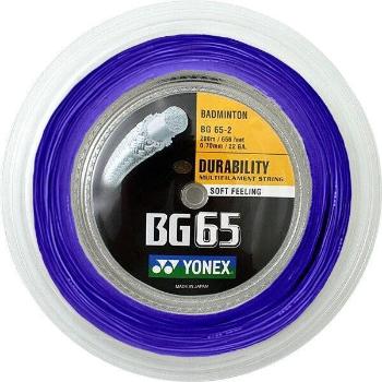 Tollasütő húr Yonex BG 65, 0,70 mm, 200 m, BLUE