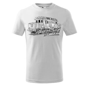 Tričko BR – 194 - PEN – detské (Veľkosť: 146, Farba tričká: Biela)