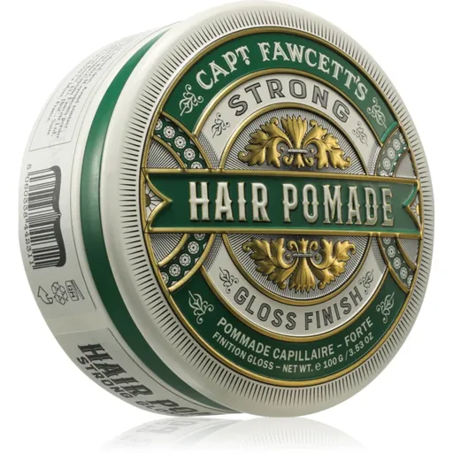 Captain Fawcett Hair Pomade Strong Gloss Finish pomáda na vlasy pre mužov 100 g