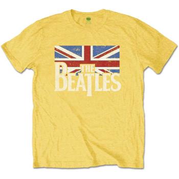 The Beatles tričko Logo & Vintage Flag Žltá 11 – 12 rokov