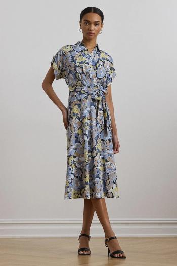 Šaty Lauren Ralph Lauren midi, áčkový strih, 250963461