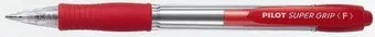 Guľôčkové pero Pilot super grip 0,7mm červené / náplň 2110 telo číre