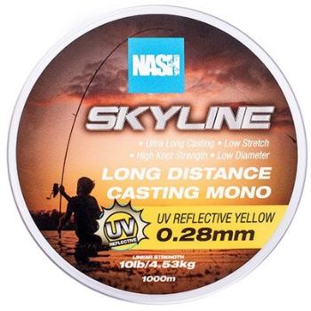 Nash vlasec skyline mono uv yellow 1000 m - 0,28 mm 4,5 kg