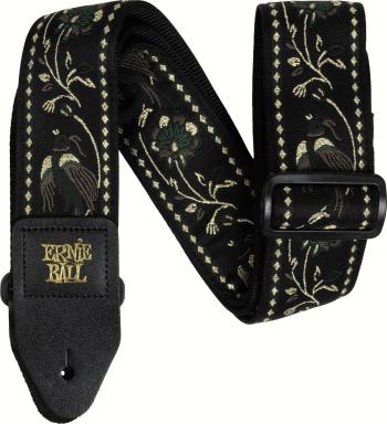 Ernie Ball Classic Jacquard Gitarový pás Black Pleasant Pheasant